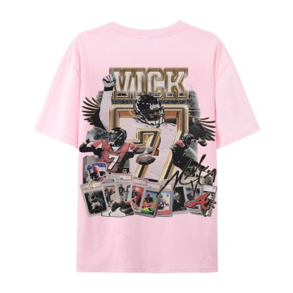 Casual Short Sleeve T-Shirt Mike Vick Falcons Tee