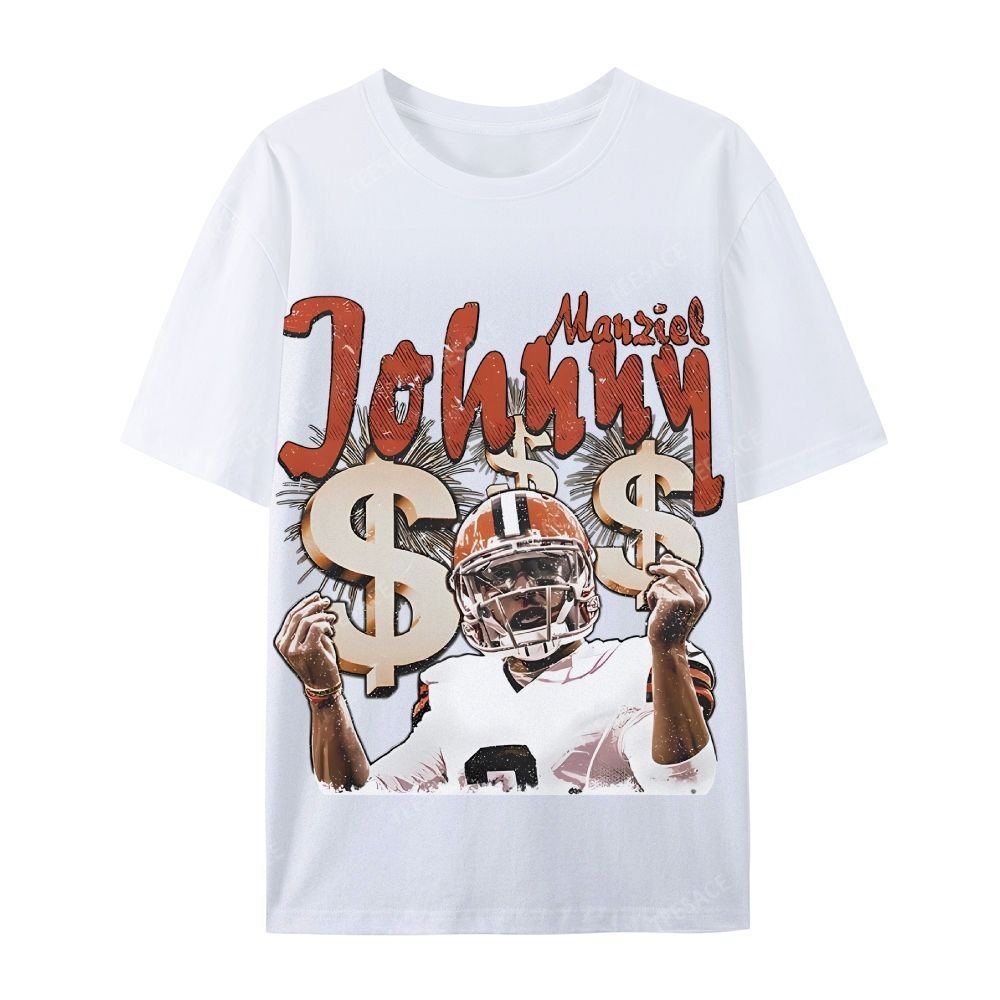 Vintage Style Unisex-Adult Cotton T-Shirt Graphic MONEY MANZIEL  TEE