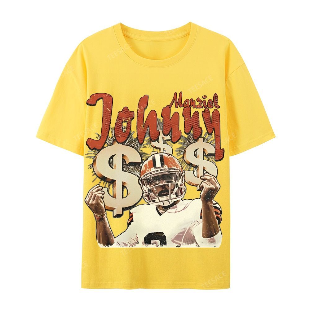Vintage Style Unisex-Adult Cotton T-Shirt Graphic MONEY MANZIEL  TEE