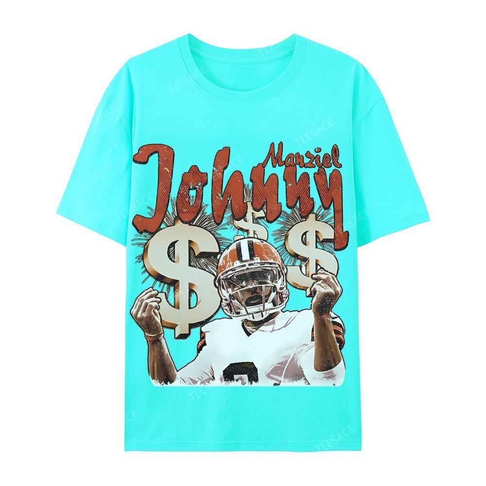 Vintage Style Unisex-Adult Cotton T-Shirt Graphic MONEY MANZIEL  TEE
