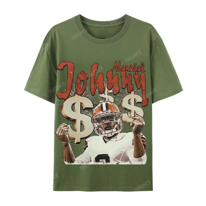 Vintage Style Unisex-Adult Cotton T-Shirt Graphic MONEY MANZIEL  TEE