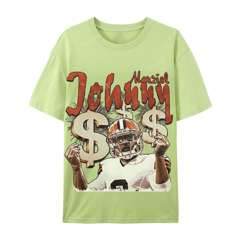 Vintage Style Unisex-Adult Cotton T-Shirt Graphic MONEY MANZIEL  TEE
