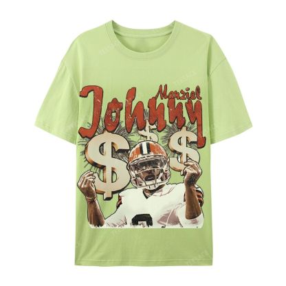 Vintage Style Unisex-Adult Cotton T-Shirt Graphic MONEY MANZIEL  TEE