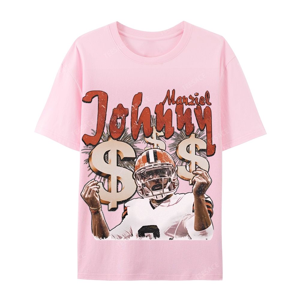 Vintage Style Unisex-Adult Cotton T-Shirt Graphic MONEY MANZIEL  TEE