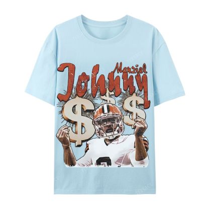 Vintage Style Unisex-Adult Cotton T-Shirt Graphic MONEY MANZIEL  TEE
