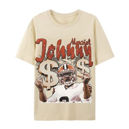 Vintage Style Unisex-Adult Cotton T-Shirt Graphic MONEY MANZIEL  TEE