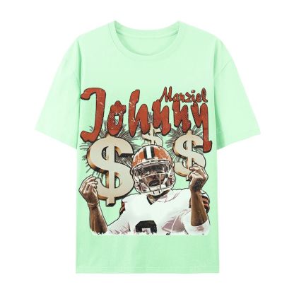 Vintage Style Unisex-Adult Cotton T-Shirt Graphic MONEY MANZIEL  TEE