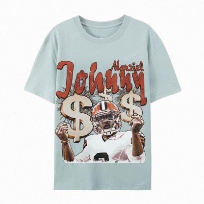 Vintage Style Unisex-Adult Cotton T-Shirt Graphic MONEY MANZIEL  TEE