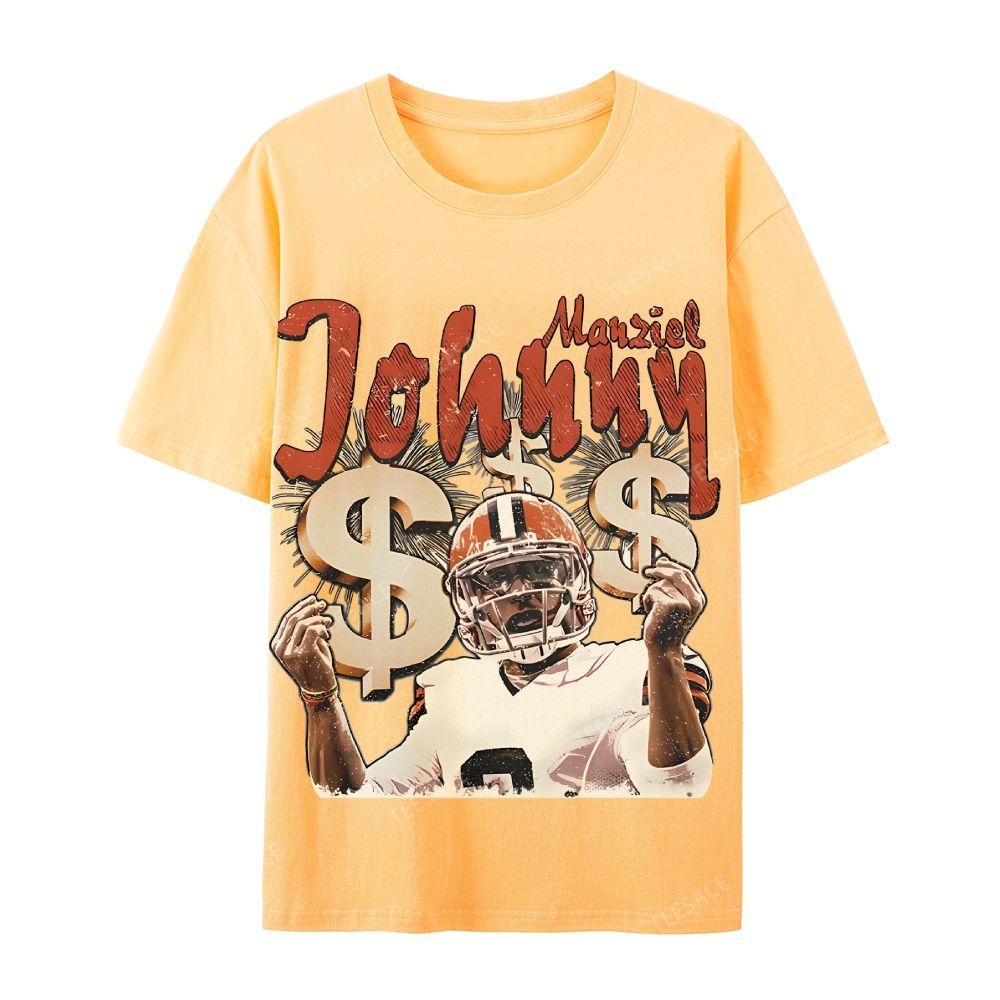 Vintage Style Unisex-Adult Cotton T-Shirt Graphic MONEY MANZIEL  TEE