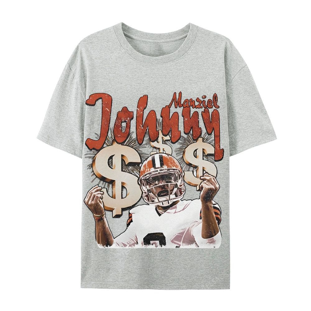 Vintage Style Unisex-Adult Cotton T-Shirt Graphic MONEY MANZIEL  TEE