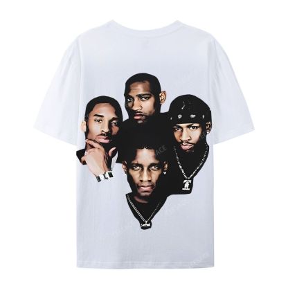 Casual Short Sleeve T-Shirt Kobe and Iverson and T Mac and Carter
