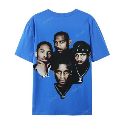 Casual Short Sleeve T-Shirt Kobe and Iverson and T Mac and Carter