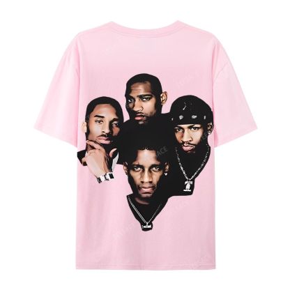 Casual Short Sleeve T-Shirt Kobe and Iverson and T Mac and Carter