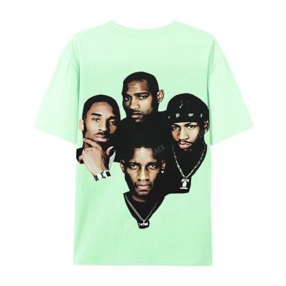 Casual Short Sleeve T-Shirt Kobe and Iverson and T Mac and Carter