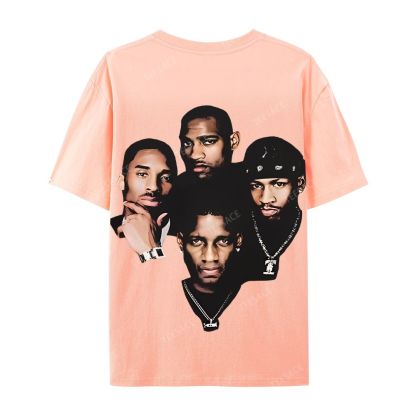 Casual Short Sleeve T-Shirt Kobe and Iverson and T Mac and Carter
