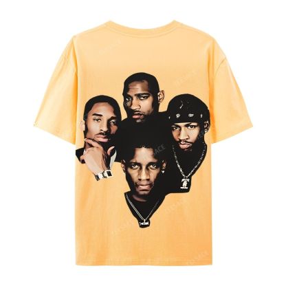 Casual Short Sleeve T-Shirt Kobe and Iverson and T Mac and Carter