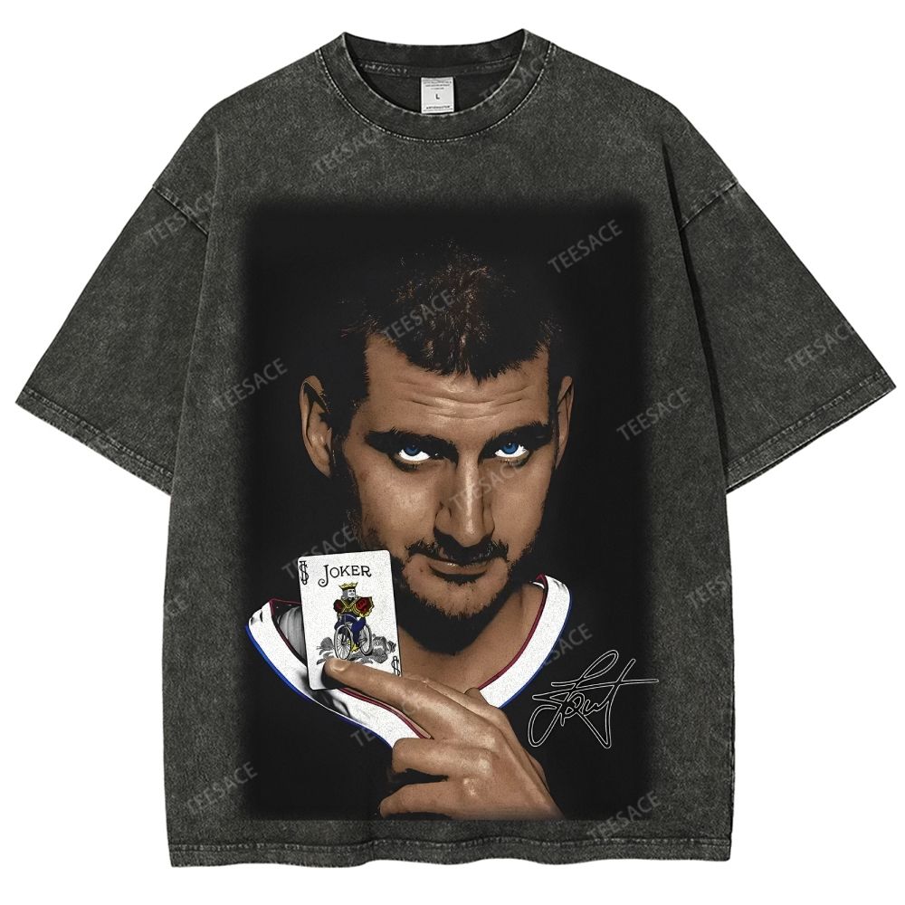 Unisex Fit Washed T-Shirt NIKOLA JOKIC V2 Tee