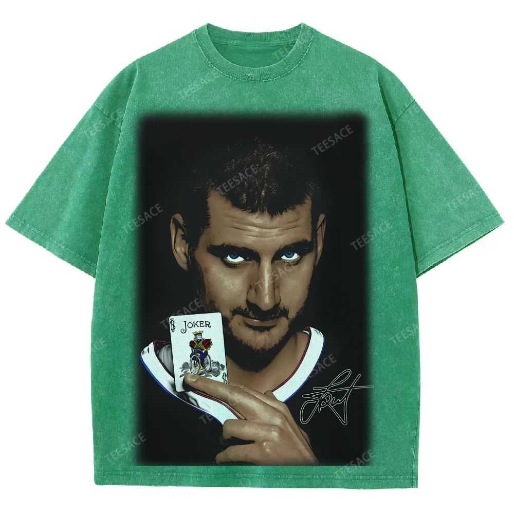 Unisex Fit Washed T-Shirt NIKOLA JOKIC V2 Tee