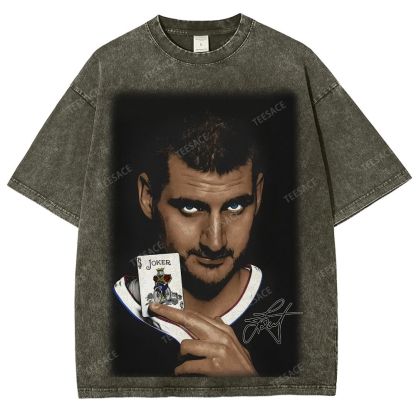Unisex Fit Washed T-Shirt NIKOLA JOKIC V2 Tee