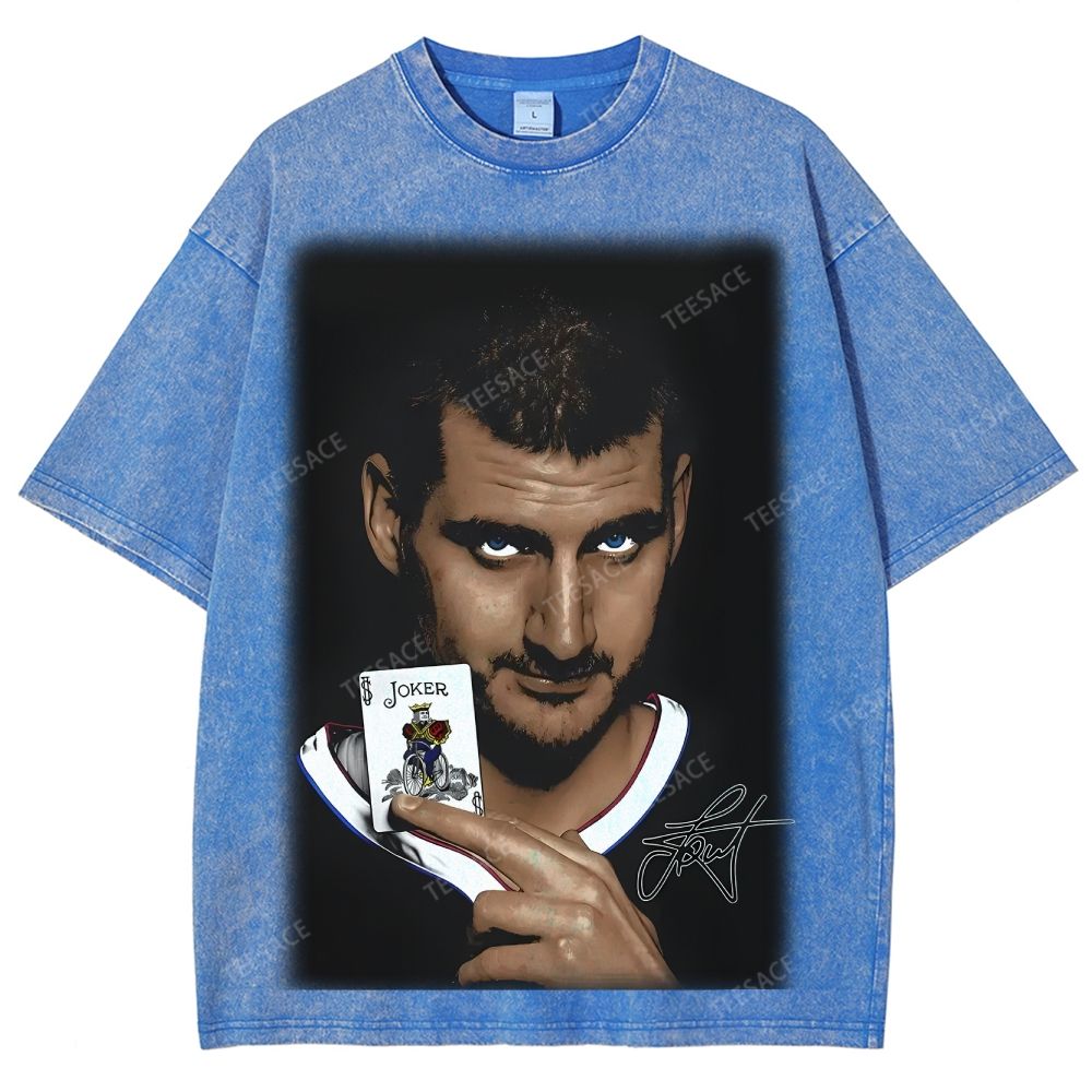 Unisex Fit Washed T-Shirt NIKOLA JOKIC V2 Tee