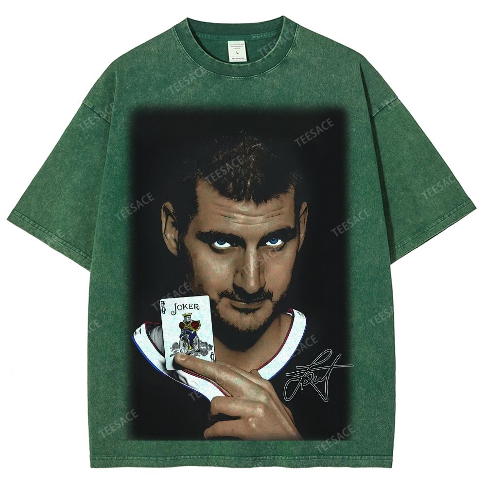 Unisex Fit Washed T-Shirt NIKOLA JOKIC V2 Tee