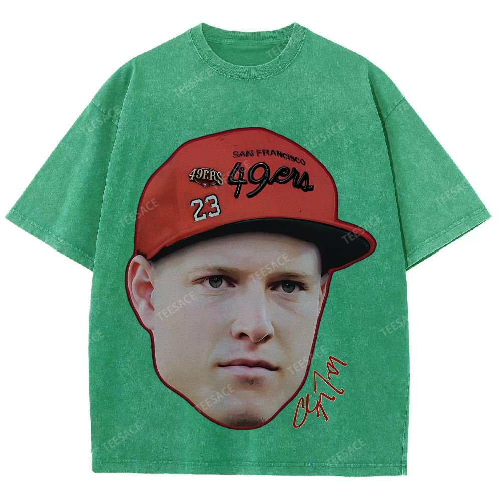 Unisex Fit Washed T-Shirt Christian McCaffrey Tee