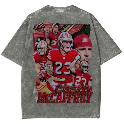 Unisex Fit Washed T-Shirt Christian McCaffrey Tee
