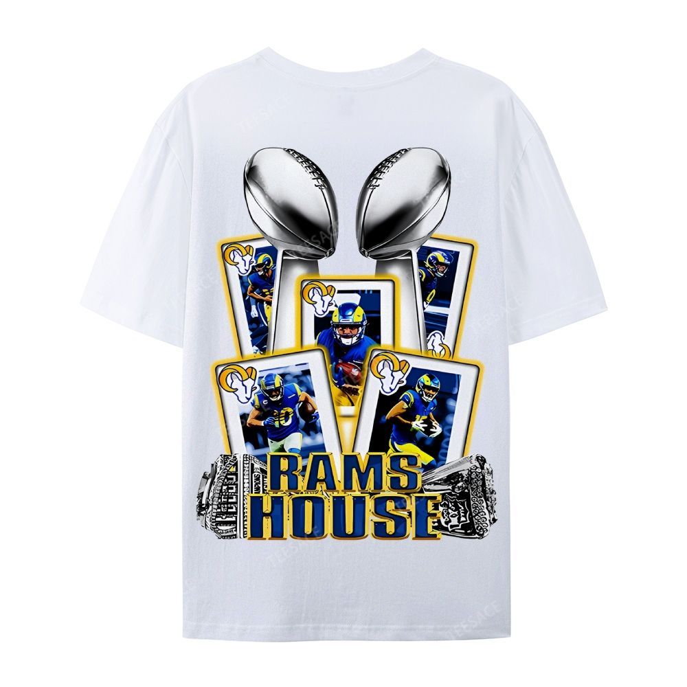 Casual Short Sleeve T-Shirt "Rams House" Tee