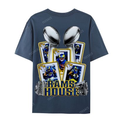 Casual Short Sleeve T-Shirt "Rams House" Tee