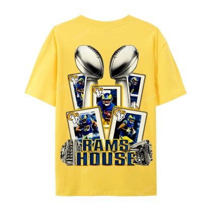 Casual Short Sleeve T-Shirt "Rams House" Tee