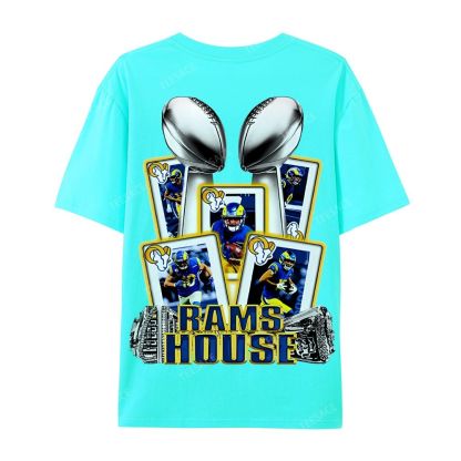 Casual Short Sleeve T-Shirt "Rams House" Tee