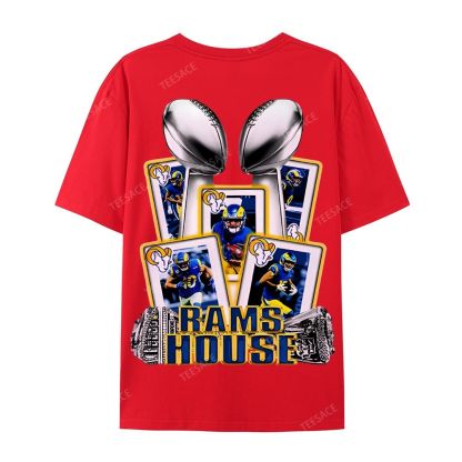 Casual Short Sleeve T-Shirt "Rams House" Tee