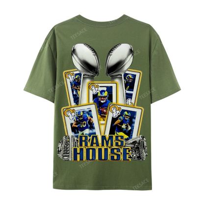 Casual Short Sleeve T-Shirt "Rams House" Tee