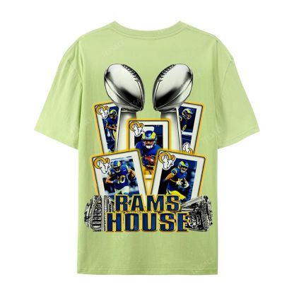 Casual Short Sleeve T-Shirt "Rams House" Tee