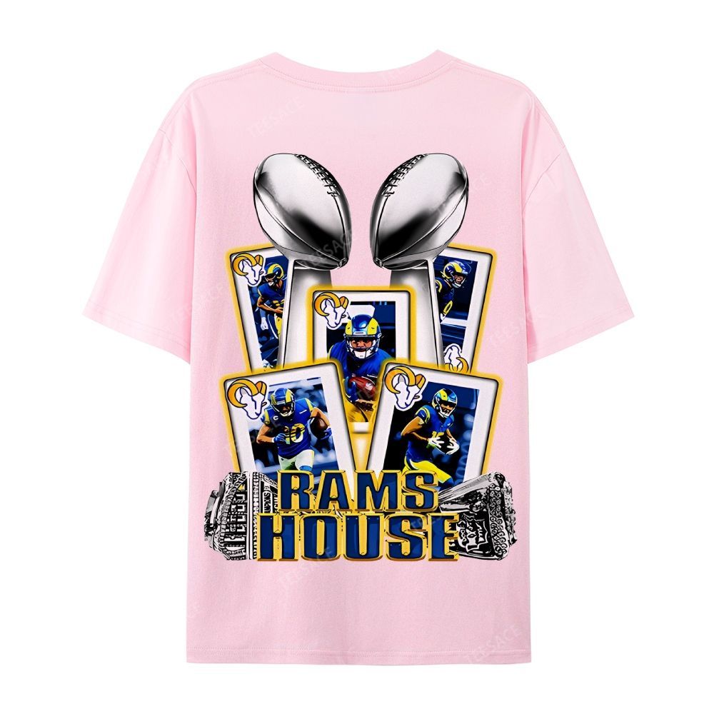 Casual Short Sleeve T-Shirt "Rams House" Tee
