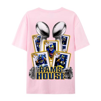 Casual Short Sleeve T-Shirt "Rams House" Tee