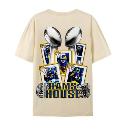 Casual Short Sleeve T-Shirt "Rams House" Tee