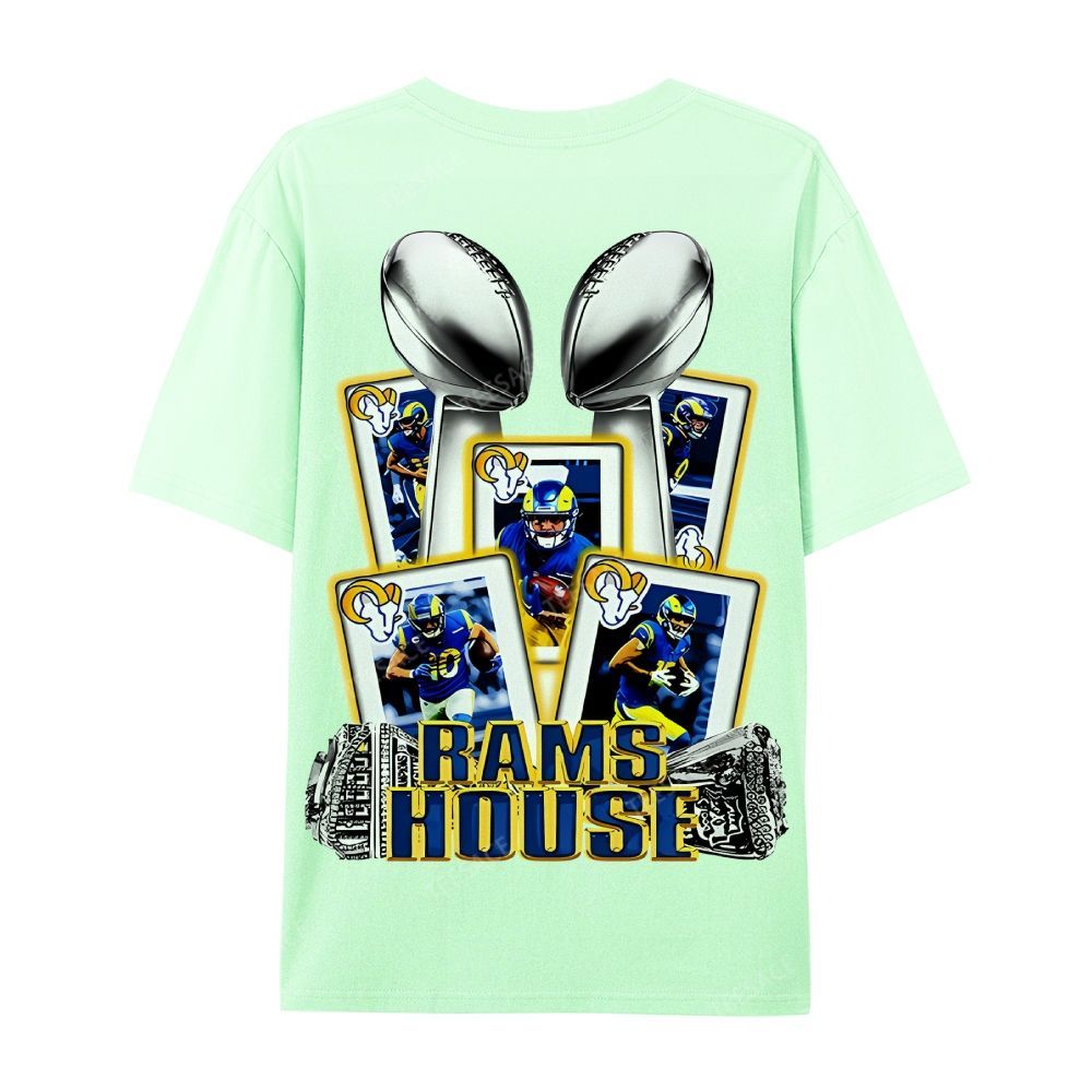 Casual Short Sleeve T-Shirt "Rams House" Tee