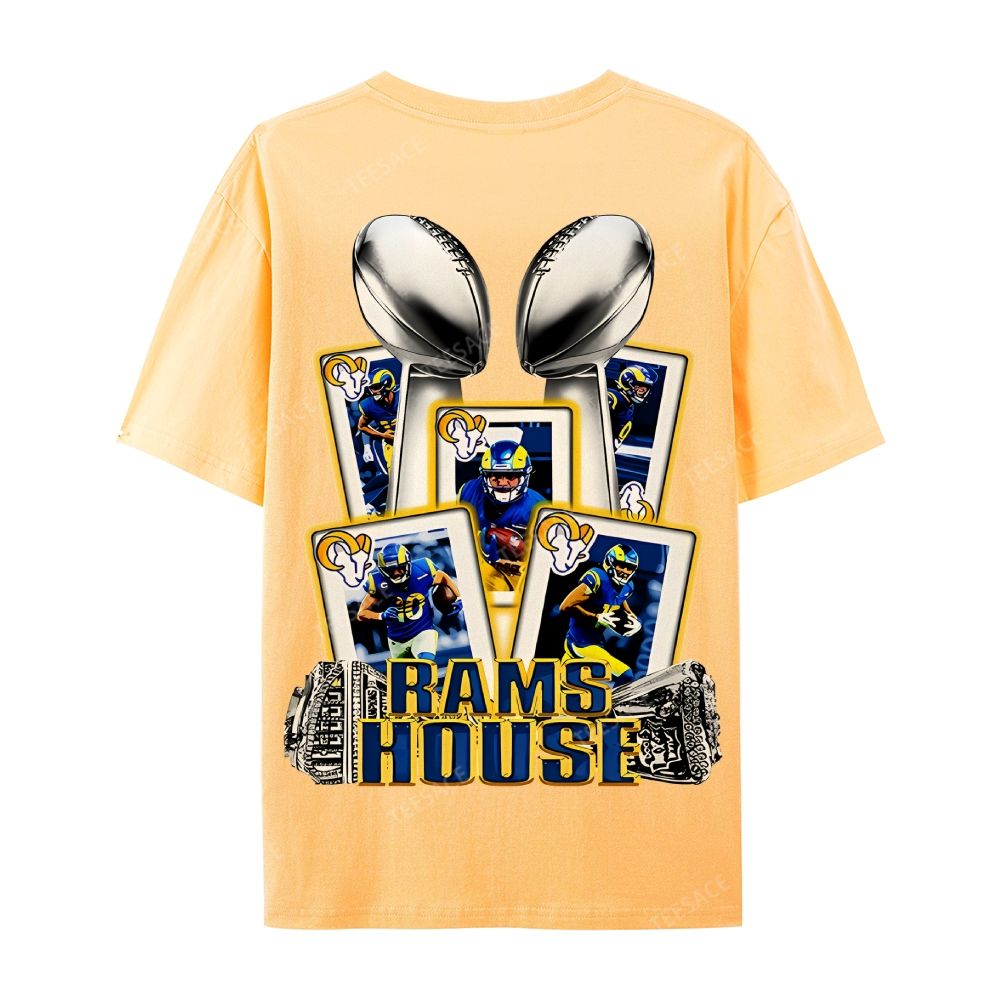 Casual Short Sleeve T-Shirt "Rams House" Tee