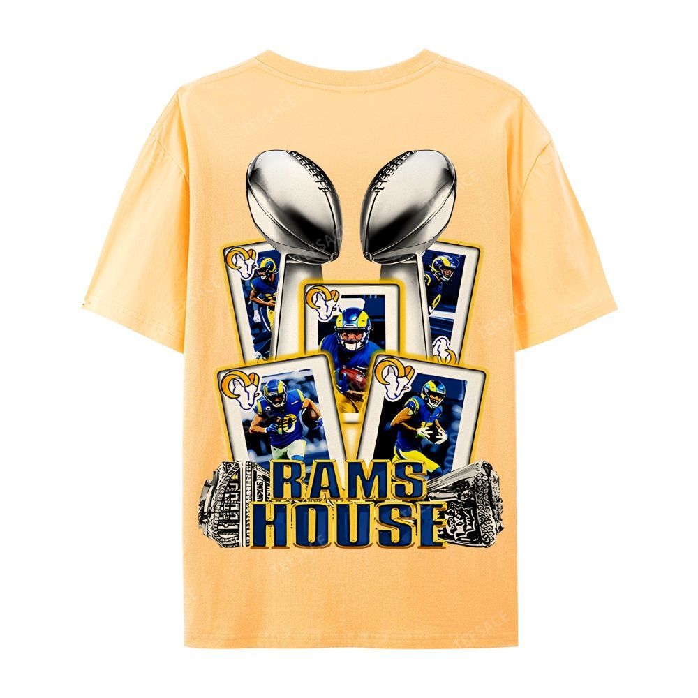 Casual Short Sleeve T-Shirt "Rams House" Tee
