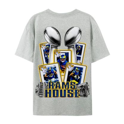 Casual Short Sleeve T-Shirt "Rams House" Tee