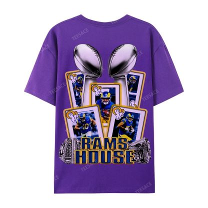 Casual Short Sleeve T-Shirt "Rams House" Tee