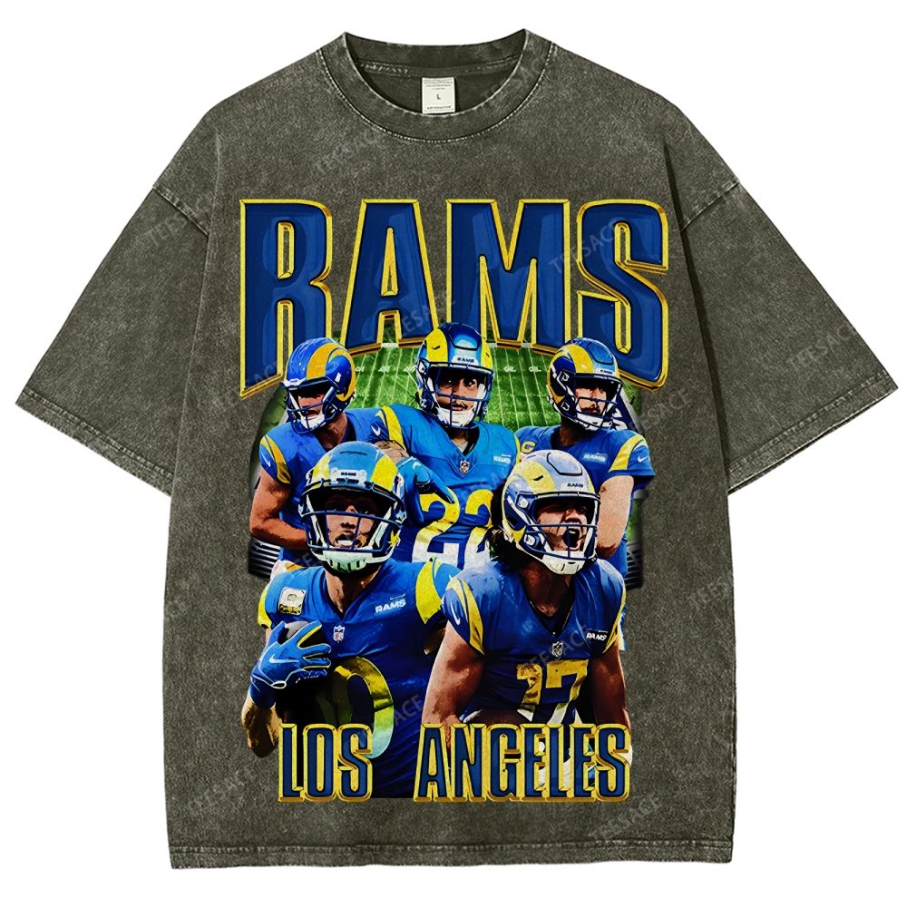 Unisex Fit Washed T-Shirt "Rams House" Tee