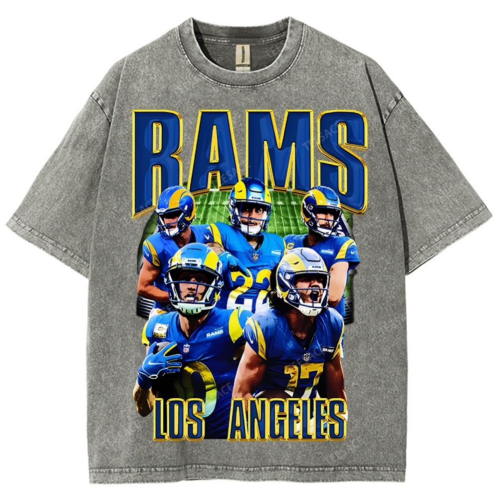 Unisex Fit Washed T-Shirt "Rams House" Tee