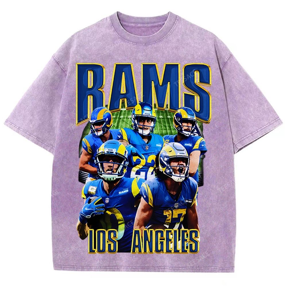 Unisex Fit Washed T-Shirt "Rams House" Tee