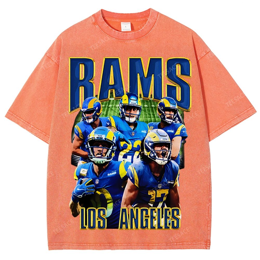Unisex Fit Washed T-Shirt "Rams House" Tee