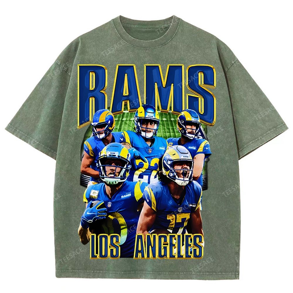 Unisex Fit Washed T-Shirt "Rams House" Tee