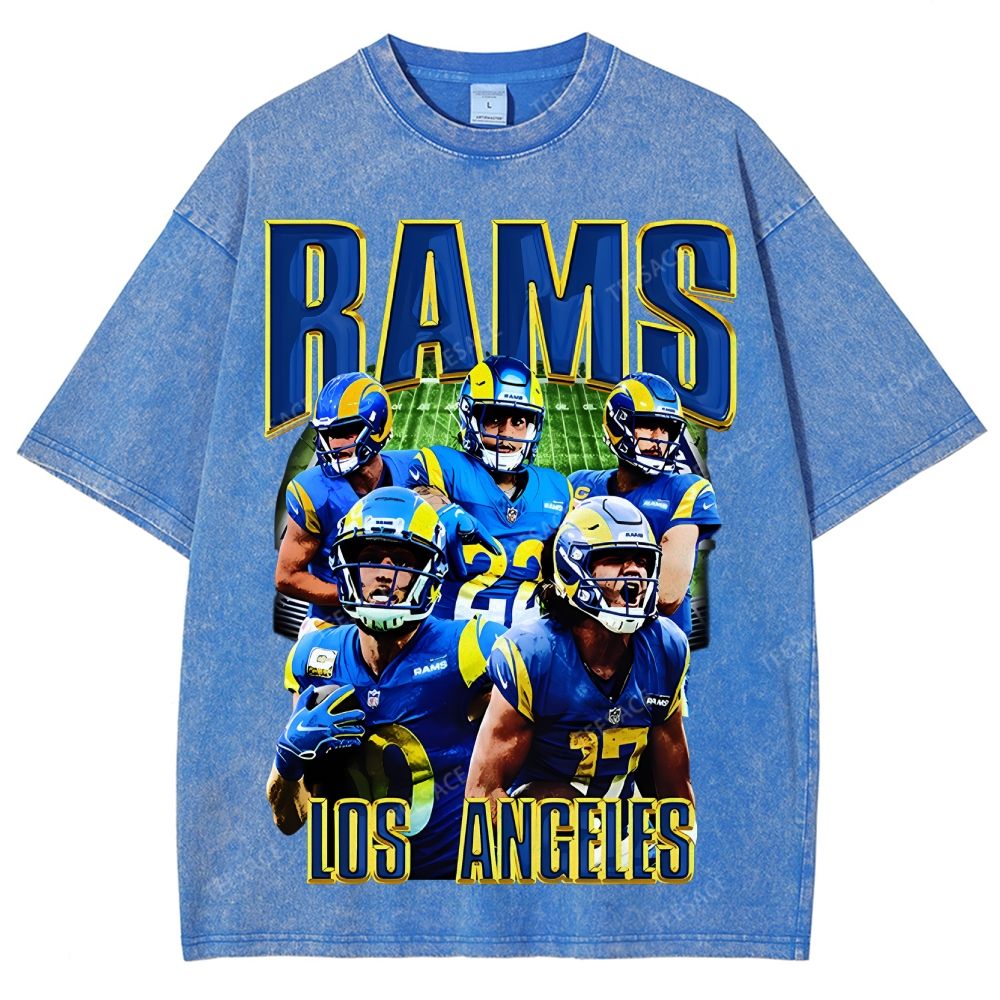 Unisex Fit Washed T-Shirt "Rams House" Tee