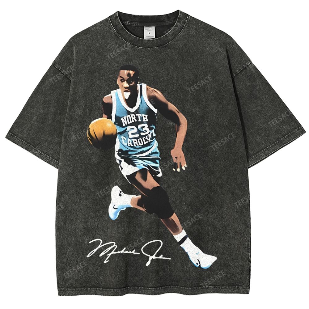Unisex-Adult Ultra Cotton Washed T-Shirt Graphic MICHAEL JORDAN TEE