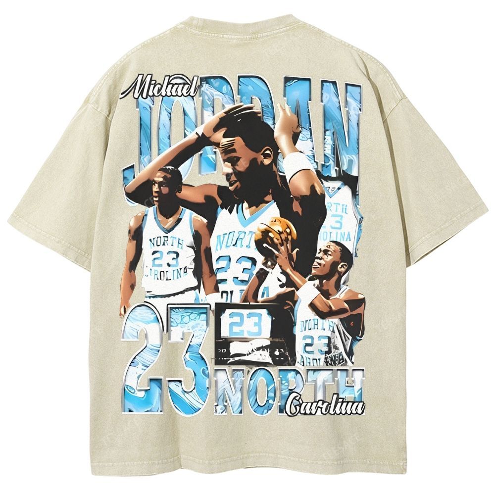 Unisex-Adult Ultra Cotton Washed T-Shirt Graphic MICHAEL JORDAN TEE